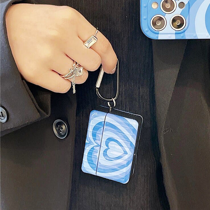blue heart airpods case boogzel apparel