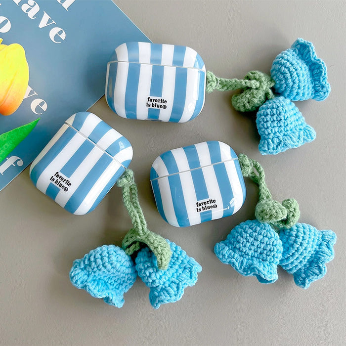 blue flower airpods case boogzel apparel