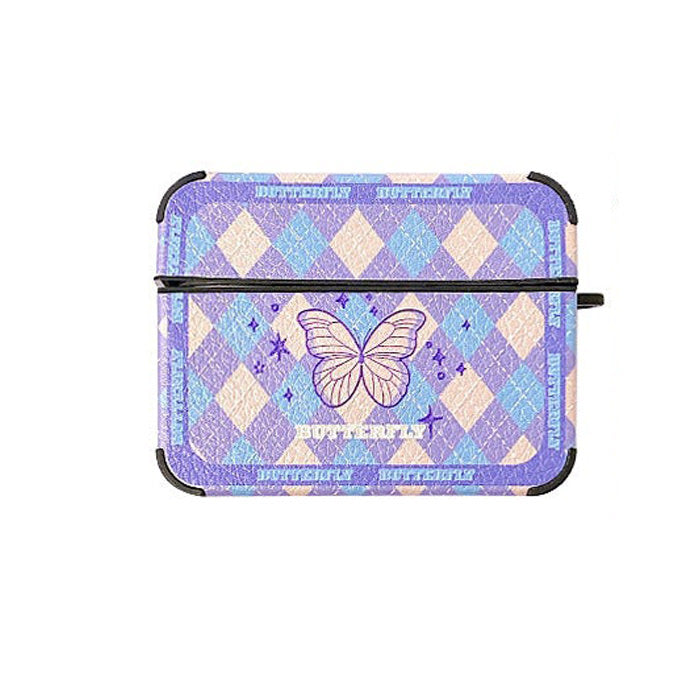 butterfly argyle airpods case boogzel apparel
