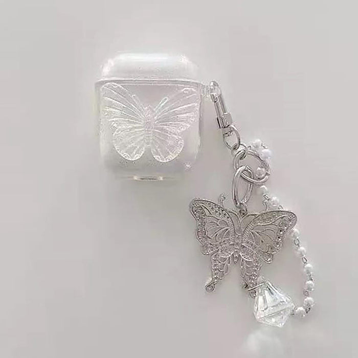 butterfly transparent airpods case boogzel apparel