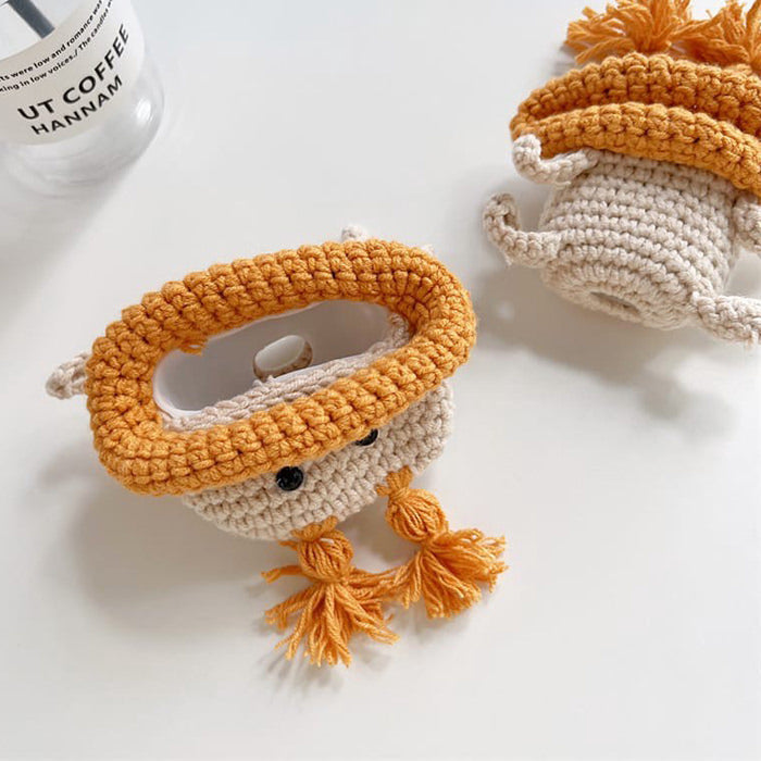 duck crochet airpods case boogzel apparel