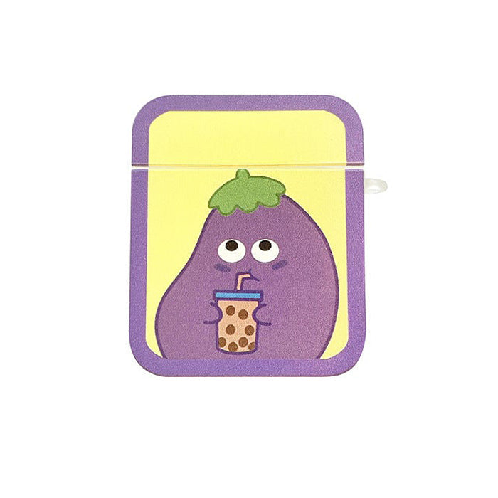 eggplant airpods case boogzel apparel