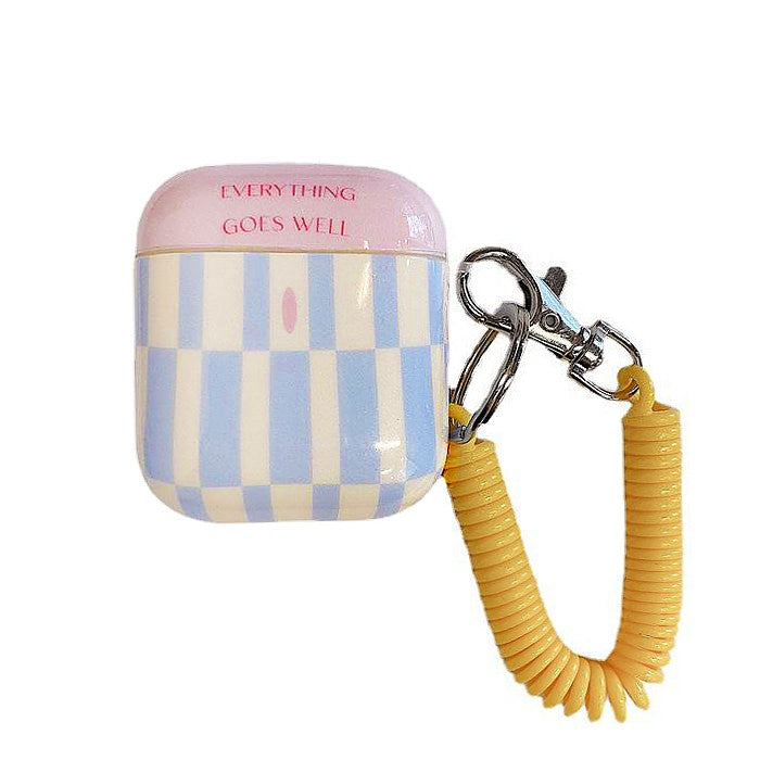 pastel checkered airpods case boogzel apparel
