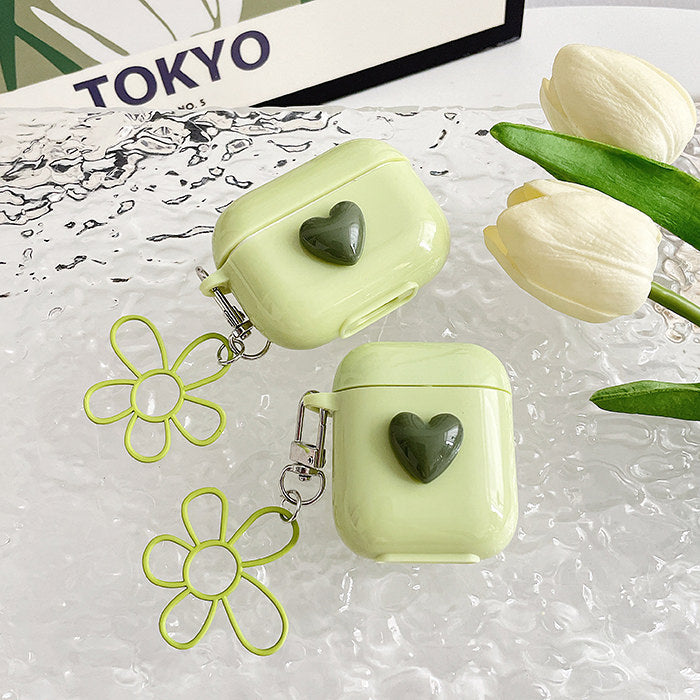 green flower airpods case shop