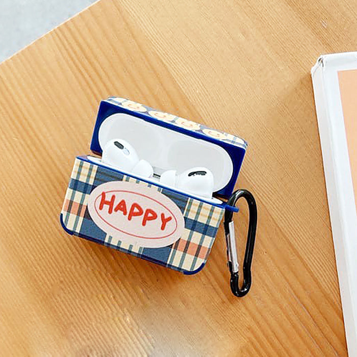 Happy Plaid AirPods-ის ქეისი