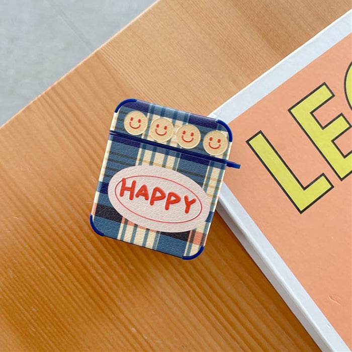 Happy Plaid AirPods-ის ქეისი