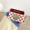 checkered pattern airpods case boogzel apparel