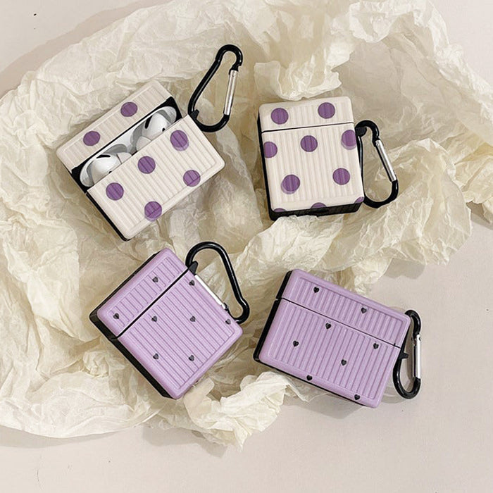 polka dot print airpods case boogzel apparel