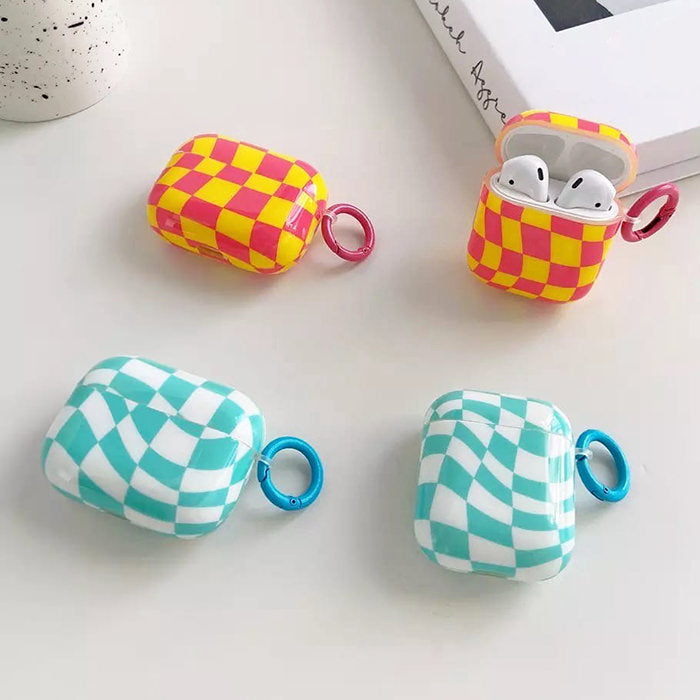 checkered airpods case boogzel apparel
