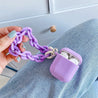 purple chain airpods case boogzel apparel