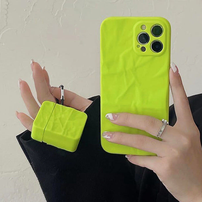aesthetic neon airpods case boogzel apparel