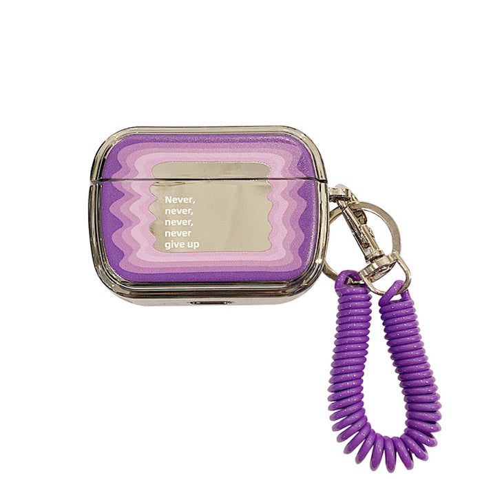 purple mirror airpods case boogzel apparel