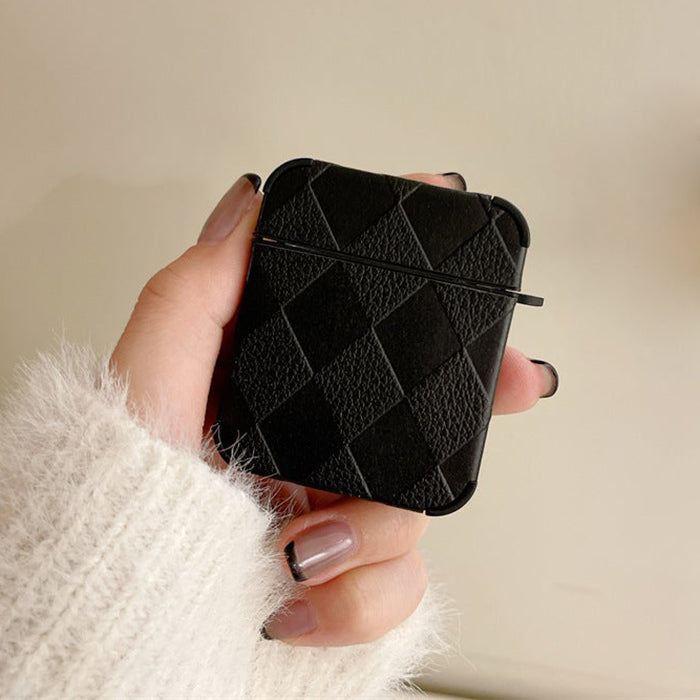 black argyle airpods case boogzel apparel