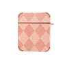 pink argyle airpods case boogzel apparel