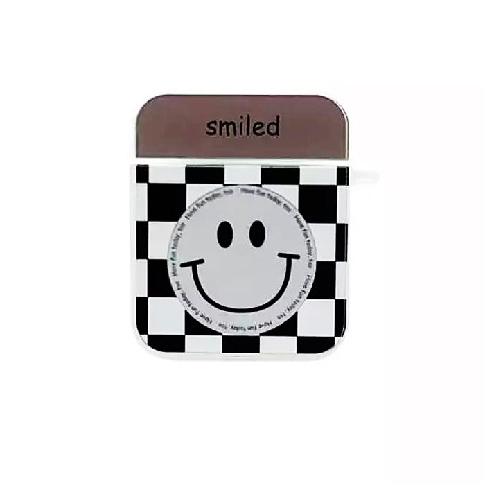 grunge smiley airpods case boogzel apparel