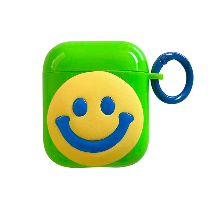 smiley face airpods case boogzel apparel