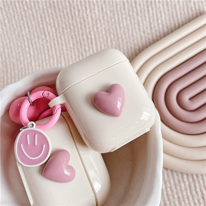 smiley heart airpods case boogzel apparel