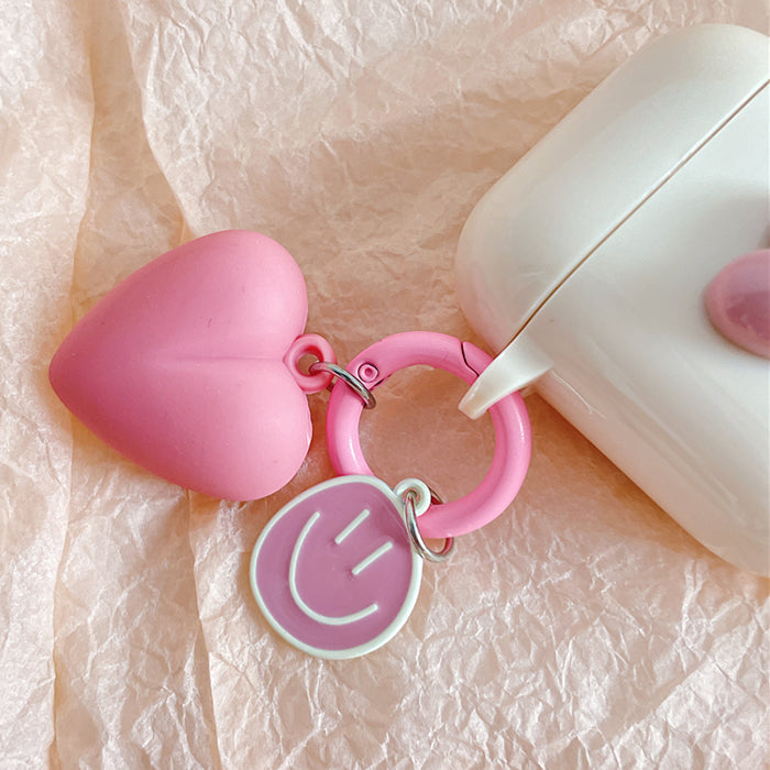 cute pink heart airpods case boogzel apparel