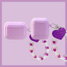 lavender heart chain AirPods Case boogzel apparel
