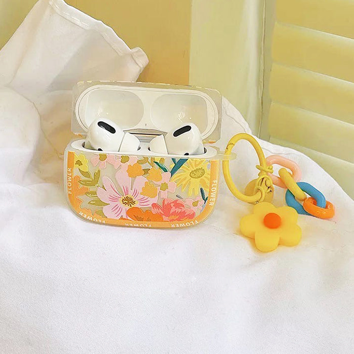 aesthetic flowers airpods case boogzel apparel