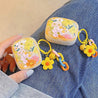 aesthetic floral airpods case shop