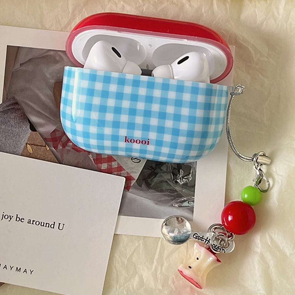 apple checkered airpods case lulucases