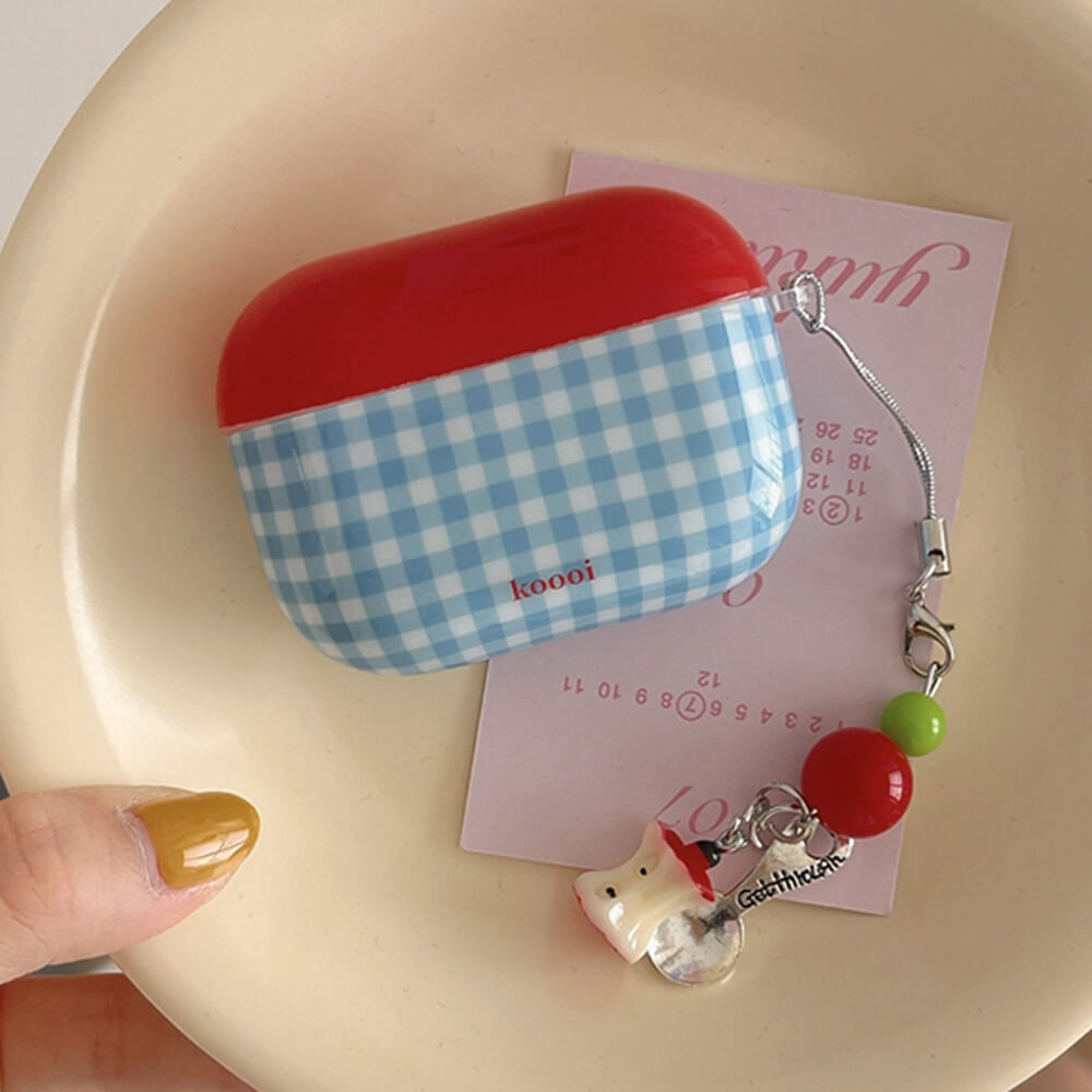 apple checkered airpods case lulucases