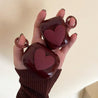 burgundy heart airpods case lulucases