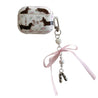 cute dachshunds airpods case with bow charm lulucases