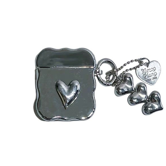 metal heart airpods case lulucases