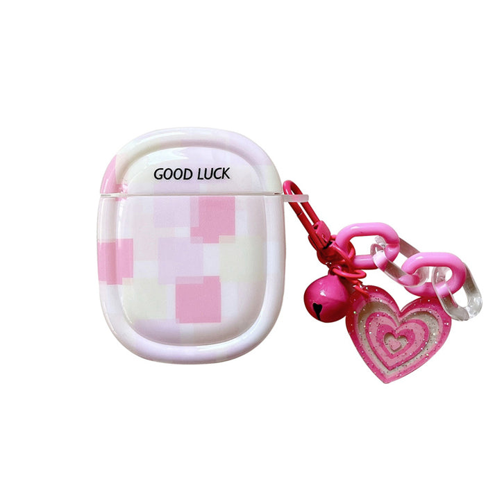 pink checkered airpods case lulucases
