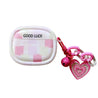pink checkered airpods case lulucases