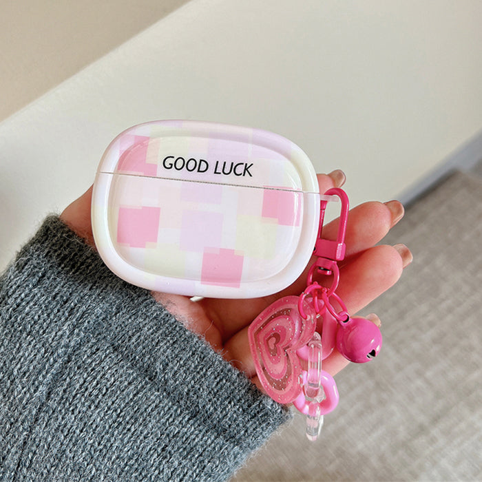 pink checkered airpods case lulucases