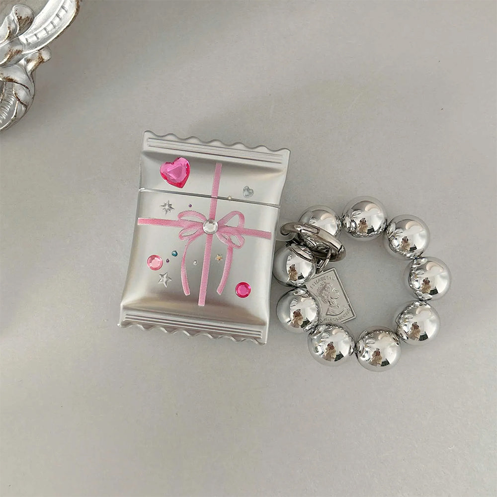 rhinestone diy bow airpods case lulucases