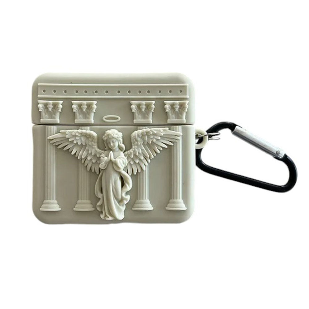 silicone 3d angel airpods case lulucases