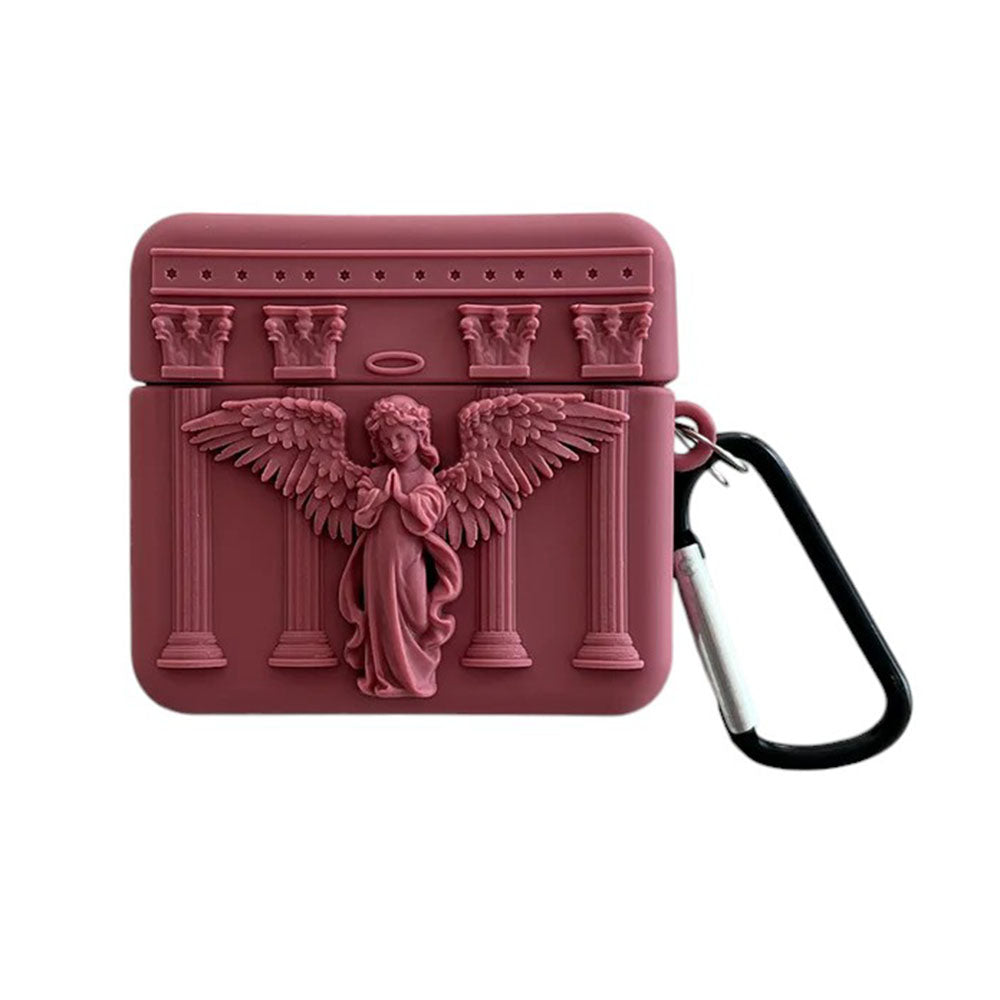 silicone 3d angel airpods case lulucases