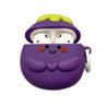 smiling eggplant airpods case lulucases