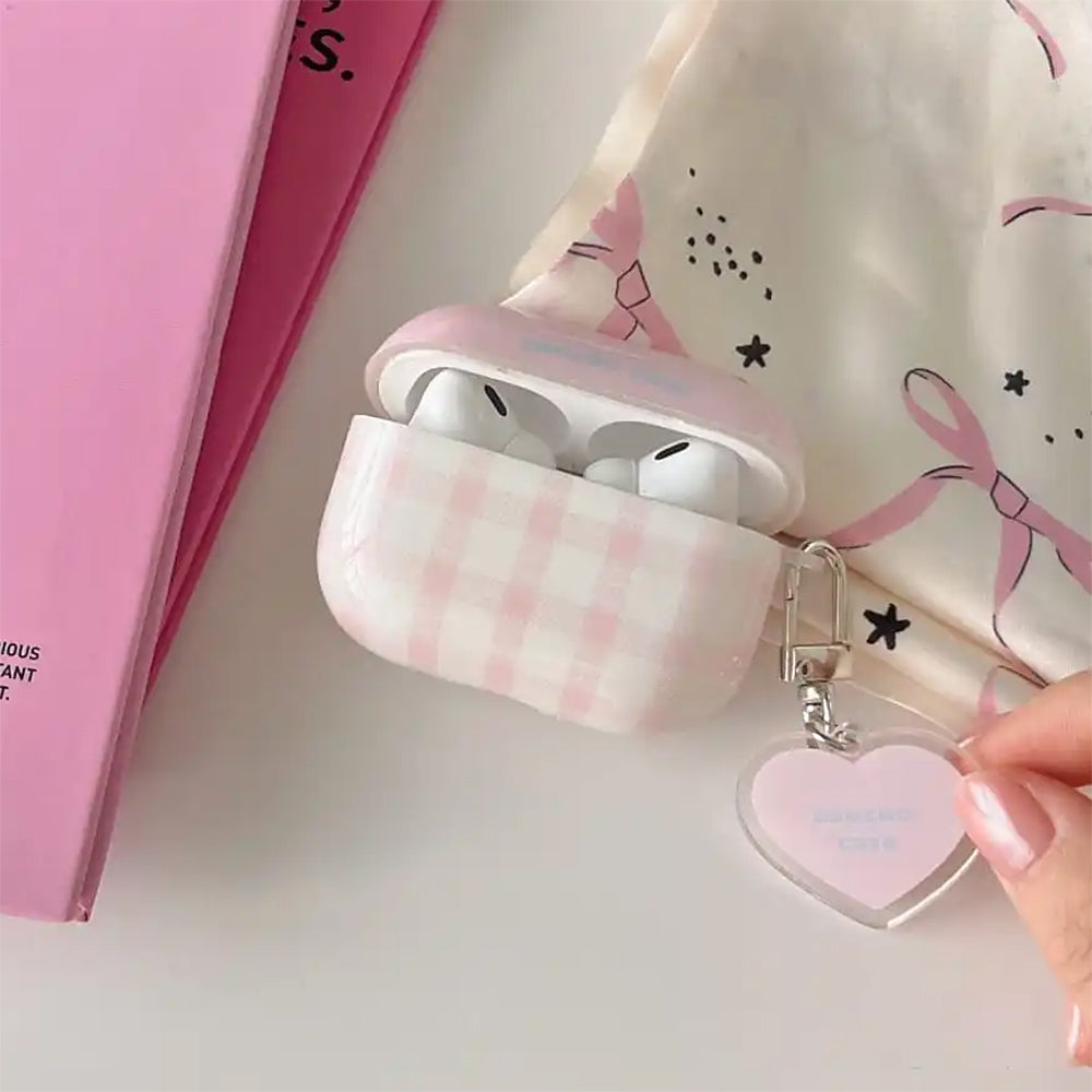 soft girl plaid airpods case lulucases