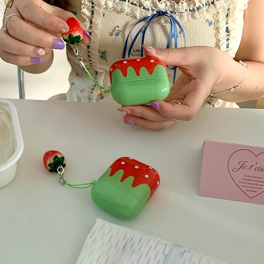 strawberry airpods case lulucases